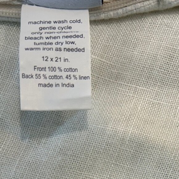 Indigo Cotton / Linen Pillow Cover - Picture 6 of 8